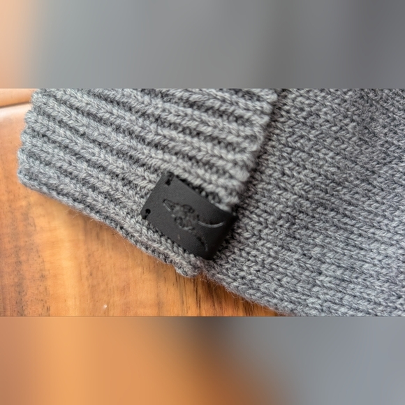 All Saints Rib Gloves Wool Blend Grey Marl Gloves New With Tags ❤️ - Picture 5 of 6